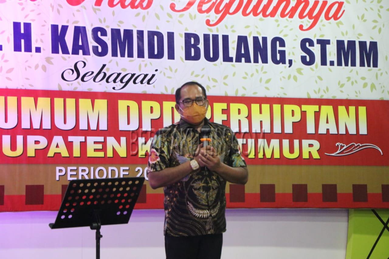 Kasmidi Bulang Pimpin DPD Perhiptani Kutim Periode 2022-2027