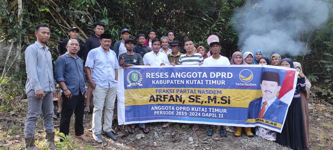 Arfan, Gelar Reses Tahun 2022 di Desa Mampang Kecamatan Bengalon