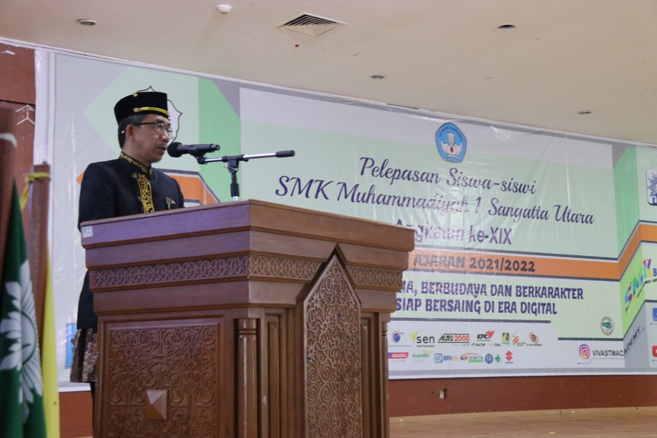 SMK Muhammadiyah 1 Gelar Pelepasan 197 Siswa Siswi Angkatan XIX 2021-2022