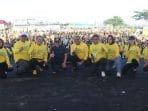 HUT Golkar Ke 58, DPD Partai Golkar Kutim Yellow Day Jalan Sehat diikuti 12 Ribu Peserta