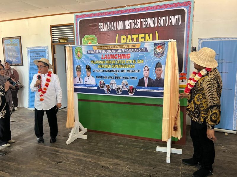 Tingkatkan Pelayanan Kecamatan Long Mesangat Launching Rekam KTP-el