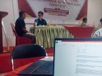 Suasana Ujian Kompetensi Wartawan (UKW) di ruang Hotel Teras Belad Sangatta (21/08/2025), Beritakutim.com